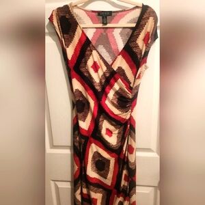 Ralph Lauren Ikat Pattern Eyecatching Sheath